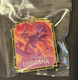Disney Lorcana Purple Dragon Madam Mim Promo Pin - Lorcana League - Brand New - Image 1