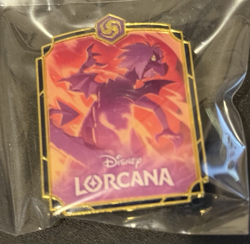 Disney Lorcana Purple Dragon Madam Mim Promo Pin - Lorcana League - Brand New - Image 2