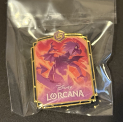 Disney Lorcana Purple Dragon Madam Mim Promo Pin - Lorcana League - Brand New - Image 3