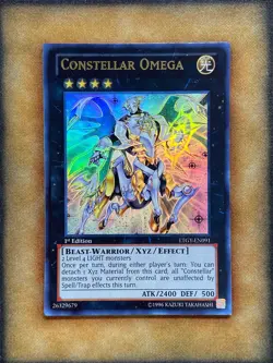 Yugioh Constellar Omega LTGY-EN091 Ultra Rare 1st Ed NM - Image 1
