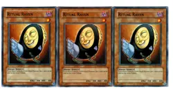 Yugioh- 3X Ritual Raven - Common - Unlimited - TAEV-EN035 - Near Mint - Image 1