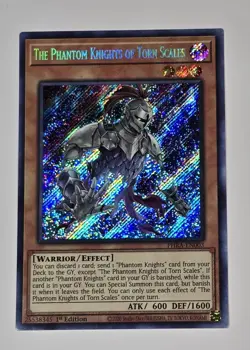 The Phantom Knights Of Torn Scales PHRA-EN003 Secret Rare 1st Edition Yugioh NM - Image 1