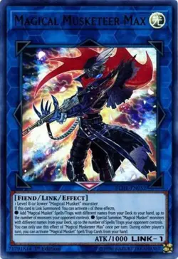 Near Mint, English Yu Gi Oh Magical Musketeer Max - BLHR-EN052 - Ultra Rare - 1s - Image 1