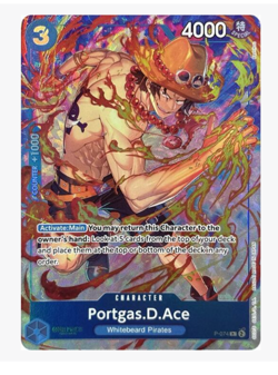 Portgas.D.Ace (Best Selection Vol.3) P-074 One Piece Promo - Image 1