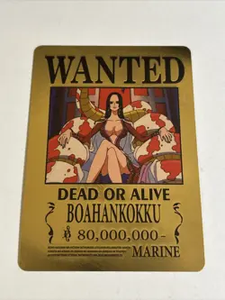 One Piece Wanted Poster Gold Card Collectible✨ - Image 1