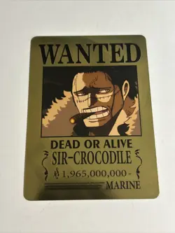 One Piece Wanted Poster Gold Card Collectible✨ - Image 1