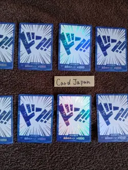 10 Cards DON!! Card Chinese Japanese 2nd Anniversary Blue DON !! One Piece - Image 2