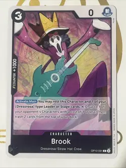 One Piece Brook (091) (OP10-091/162) OP10 Royal Blood NM - Image 1