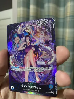 One Piece TCG OP07-038 500 Years in the Future Boa Hancock Alt Leader Card JP NM - Image 5