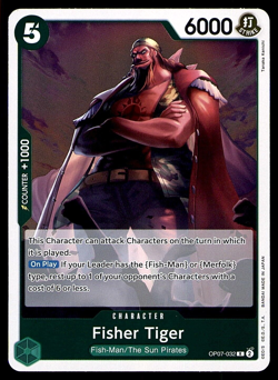FISHER TIGER OP07-032 R 500 YEARS IN THE FUTURE 2024 ONE PIECE CARD - Image 1