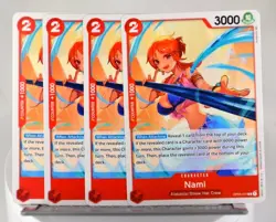 4x Nami OP04-011 One Piece CCG Kingdoms of Intrigue Playset English NM - Image 1
