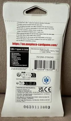 One Piece ENGLISH OP-05 Awakening of the New Era Sleeved Booster Sealed Pack - Image 2