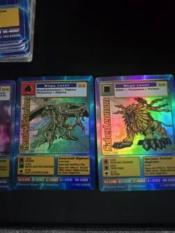 Job Lot Of 1999 Digimon Cards, includes starter set, extra cards, 6 holo & mats - Image 2
