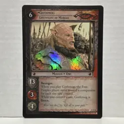 Decipher Gothmog, Lieutenant of Morgul Minion Holo Lord of the Rings TCG Card - Image 1