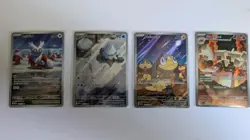 Pokemon Mega Evolution 4 Card Full Art lot NM - Image 1