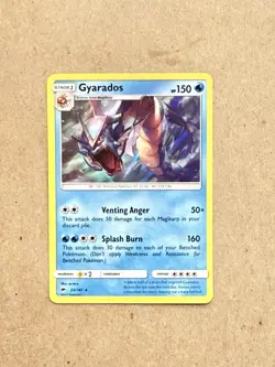 Gyarados 33/147 Holo Rare SM - Burning Shadows Pokemon Card LP/MP - Image 1