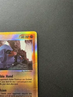 Nosepass 18/109 EX Ruby & Sapphire - Reverse Holo Pokemon Card - DMG - Image 3