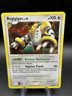 Regigigas 37/146 2008 Legends Awakened Pokemon Card Holo Rare Vintage - HP / DMG - Image 1