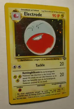 Pokemon TCG Jungle Electrode Dutch Holo Card 2/64 Rare 2000 Played Vintage - Image 2