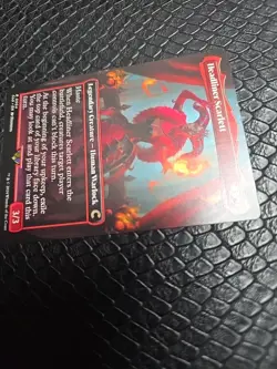 MTG 1x Headliner Scarlett, NM, Ravnica: Clue Edition, Haste Top Card Library - Image 2