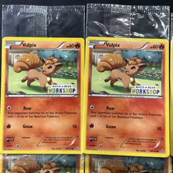 Pokemon Card Vulpix 20/160 Build-a-Bear Workshop Promo Stamp Stamped Sealed New - Image 2