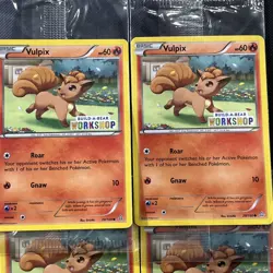 Pokemon Card Vulpix 20/160 Build-a-Bear Workshop Promo Stamp Stamped Sealed New - Image 3