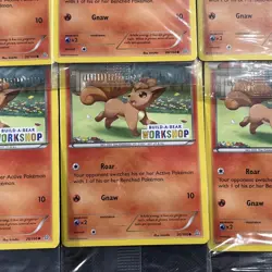 Pokemon Card Vulpix 20/160 Build-a-Bear Workshop Promo Stamp Stamped Sealed New - Image 5