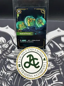 Seal of Focus Riftbound TCG League of Legends 081/298 Origins NM FOIL - Image 2