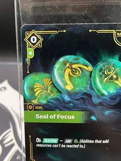 Seal of Focus Riftbound TCG League of Legends 081/298 Origins NM FOIL - Image 3