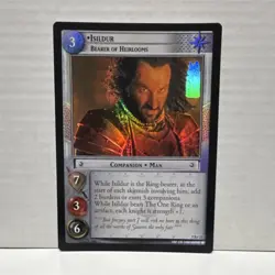 Decipher Isildur, Bearer of Heirlooms Companion Holo TCG Card 9R+33 - Image 1