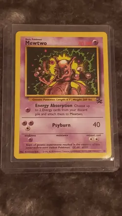 Mewtwo Black Star Promo 14 WOTC Pokemon Card - Image 1