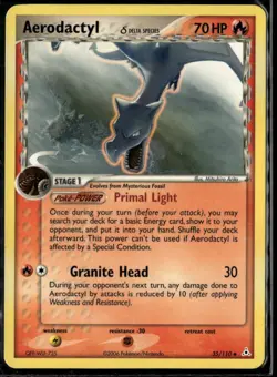 Aerodactyl 35/110 Uncommon Holon Phantoms LP Pokemon Card - Image 1