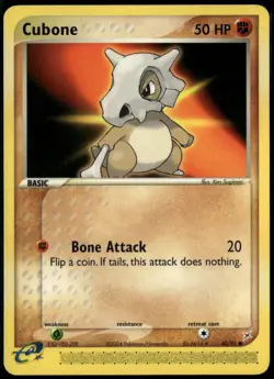 Cubone 40/95 Common Team Magma vs Team Aqua NM Pokemon Card - Image 1