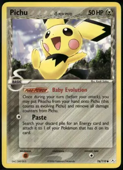 Pichu 76/110 Common Holon Phantoms NM Pokemon Card - Image 1