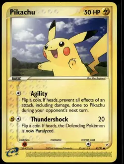 Pikachu 43/95 Common Team Magma vs Team Aqua NM Pokemon Card - Image 1