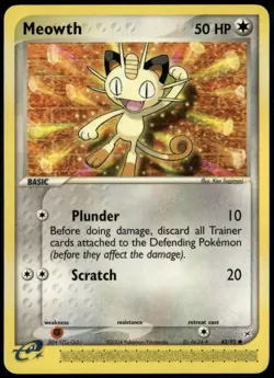 Meowth 42/95 Common Team Magma vs Team Aqua NM Pokemon Card - Image 1