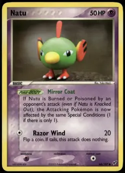 Natu 66/107 Common Deoxys NM Pokemon Card - Image 1