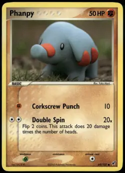 Phanpy 69/107 Common Deoxys NM Pokemon Card - Image 1