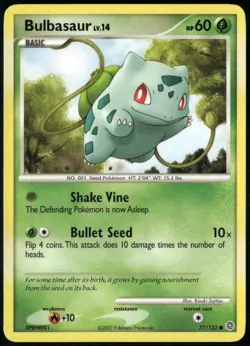 Bulbasaur 77/132 Common Secret Wonders NM Pokemon Card - Image 1