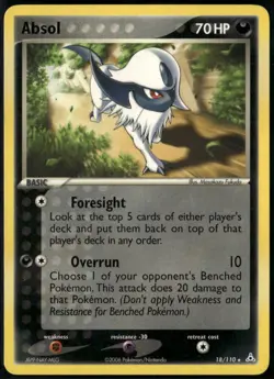 Absol 18/110 Rare Holon Phantoms NM Pokemon Card - Image 1