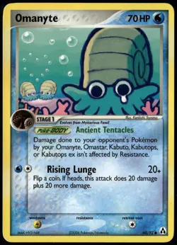 Omanyte 60/92 Common Legend Maker LP Pokemon Card - Image 1