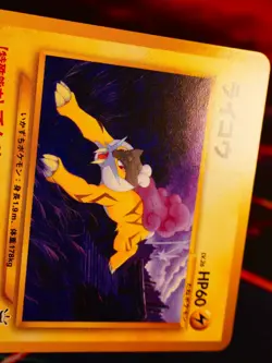 LP JAPANESE Pokemon RAIKOU Card PREMIUM FILE 3 Set #243 Neo Revelation NON-HOLO - Image 4