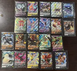 Pokemon TCG Holo Lot 43 Full Art V Cards Jirachi Rotom Zamazenta Leafeon Eevee - Image 2
