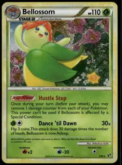 Bellossom 1/90 Holo Rare HGSS Undaunted LP Pokemon Card - Image 1