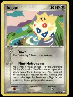 Togepi 50/109 Uncommon Team Rocket Returns NM Pokemon Card - Image 1