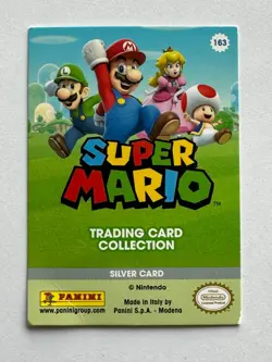 Carte Super Mario Trading Card Collection Panini Silver Card 163 - Image 2
