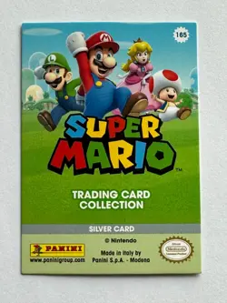 Carte Super Mario Trading Card Collection Panini Silver Card 165 - Image 2