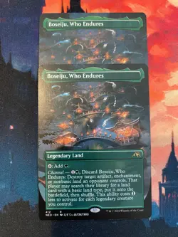 MTG Kamigawa Neon Dynasty Boseiju Who Endures Borderless x 1 - Image 1