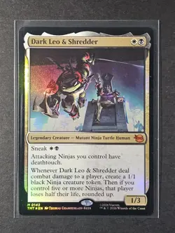 MTG Dark Leo & Shredder (Foil) M 0142 Teenage Mutant Ninja Turtles - Image 1