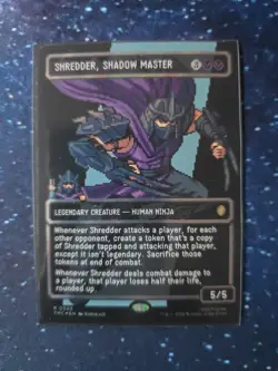 Magic The Gathering TMNT Shredder, Shadow Master (Borderless) (Surge foil) 0088 - Image 1